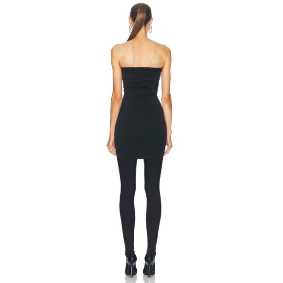 Rick Owens Abito Prong Mini Dress Black - Picture 3 of 3